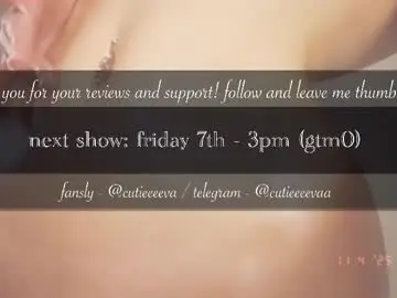 Chaturbate Best live sex cam show of cutieeeeva