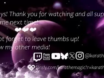 Chaturbate Watch Live Sex Cams of karathemagic
